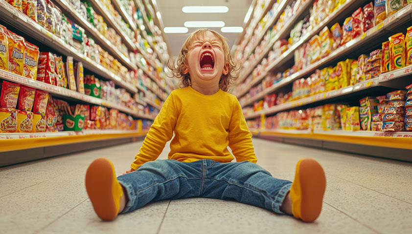 Как успокоить ребёнка во время истерики